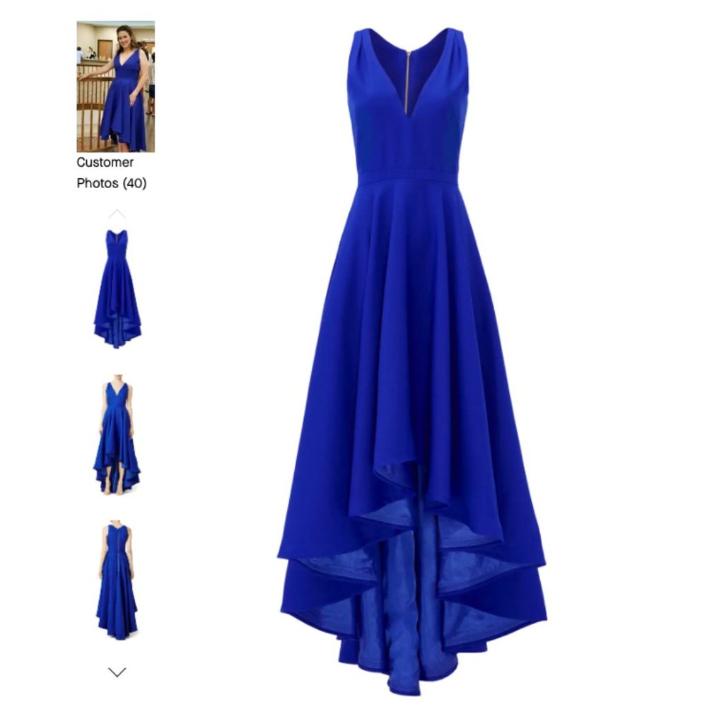 Allison Parris Cobalt Marilyn Gown